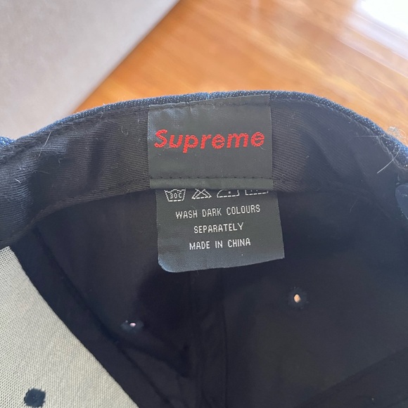 Supreme Dark Blue Hat with Red Logo NWOT - Picture 9 of 11
